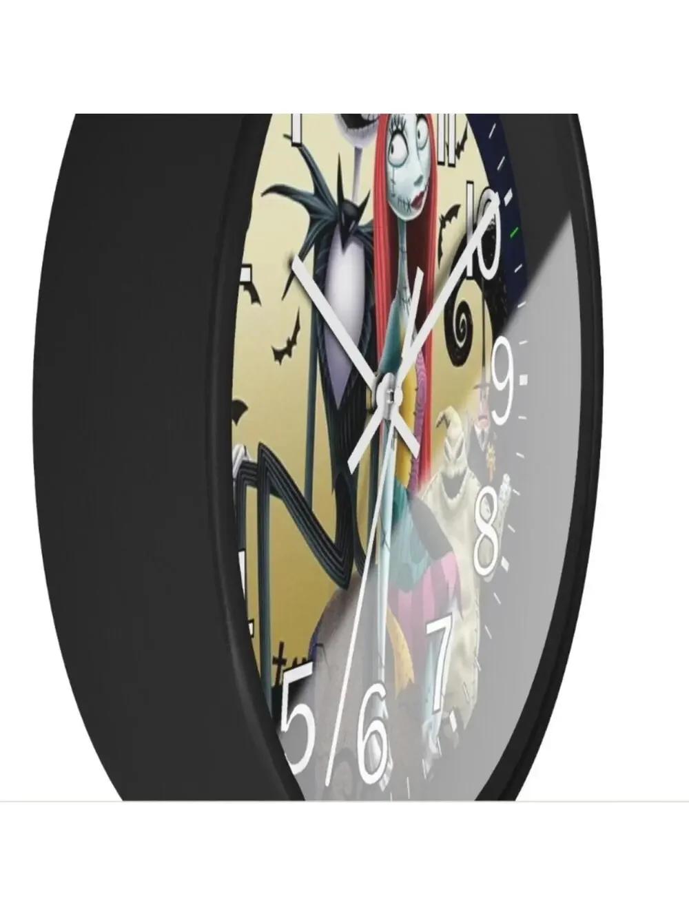 REVERSE TICKING CLOCK Nightmare Before Christmas Glow In Dark Halloween Clock